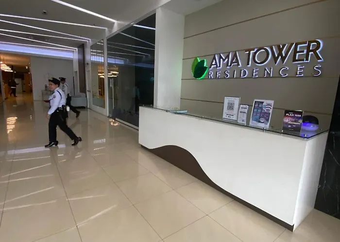 Edsa Heights Unit 3416 Cozy 1 Bedroom Loft Penthhouse Unit With 2 Full Beds Ama Tower Aparthotel